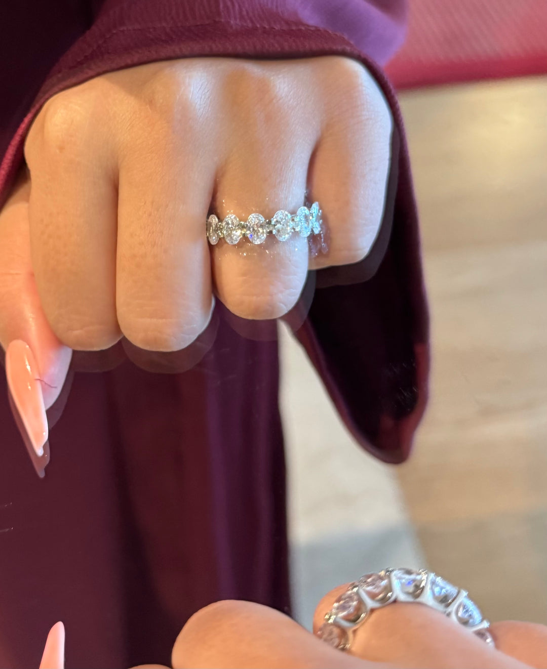 Oval Eternity Band