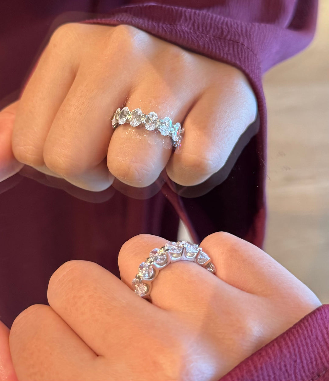 Oval Eternity Band