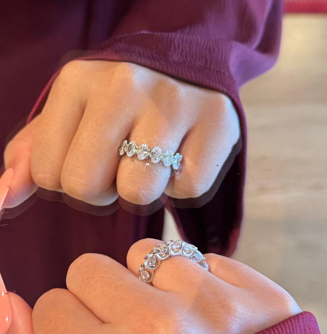 Oval Eternity Band