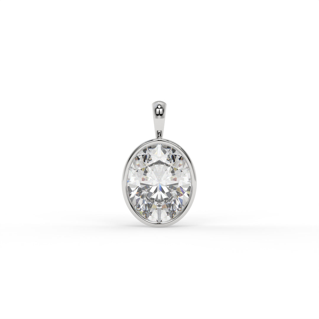 Oval Solitaire Pendant