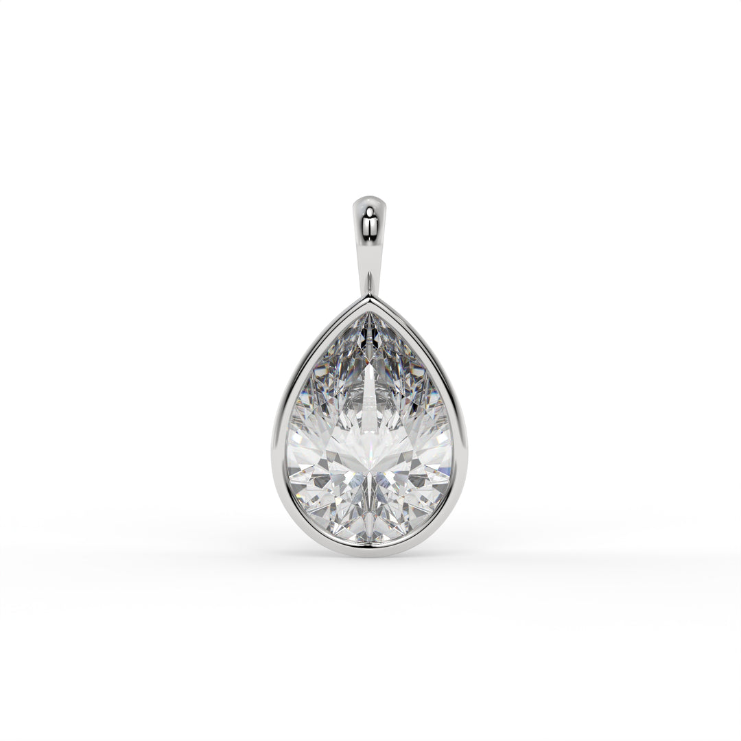Pear Solitaire Pendant