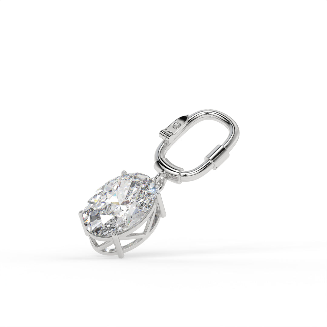 The Oval Glint Bag Charm