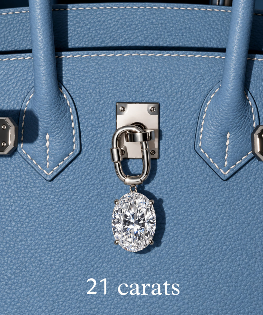 The Oval Glint Bag Charm