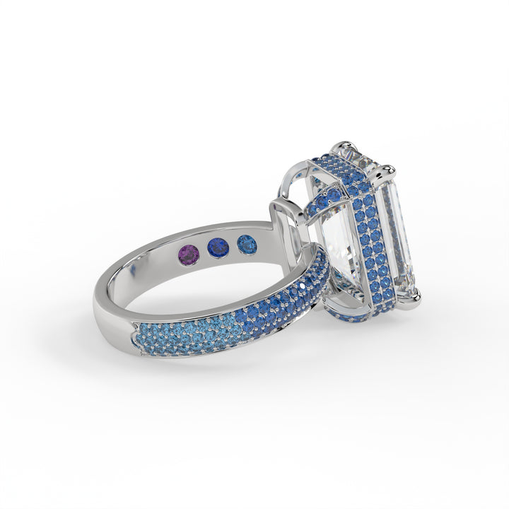 Emeraude Birthstone, Bleu
