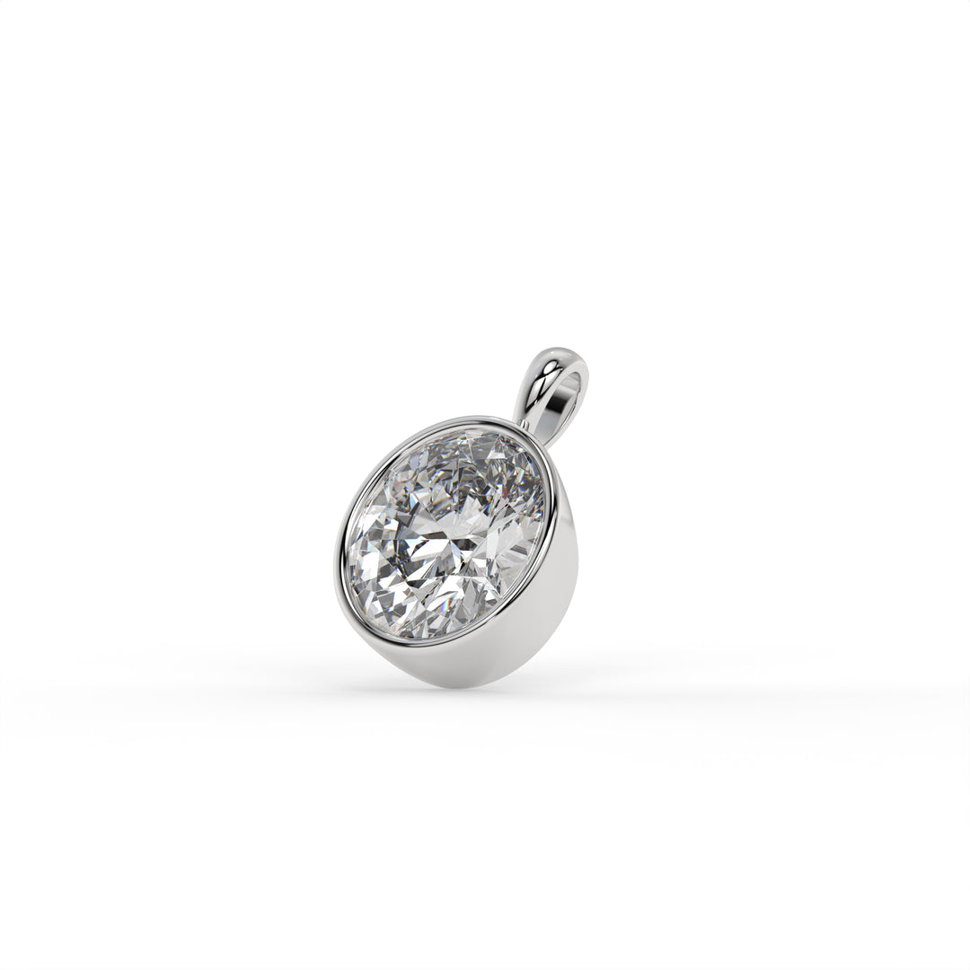 Oval Solitaire Pendant