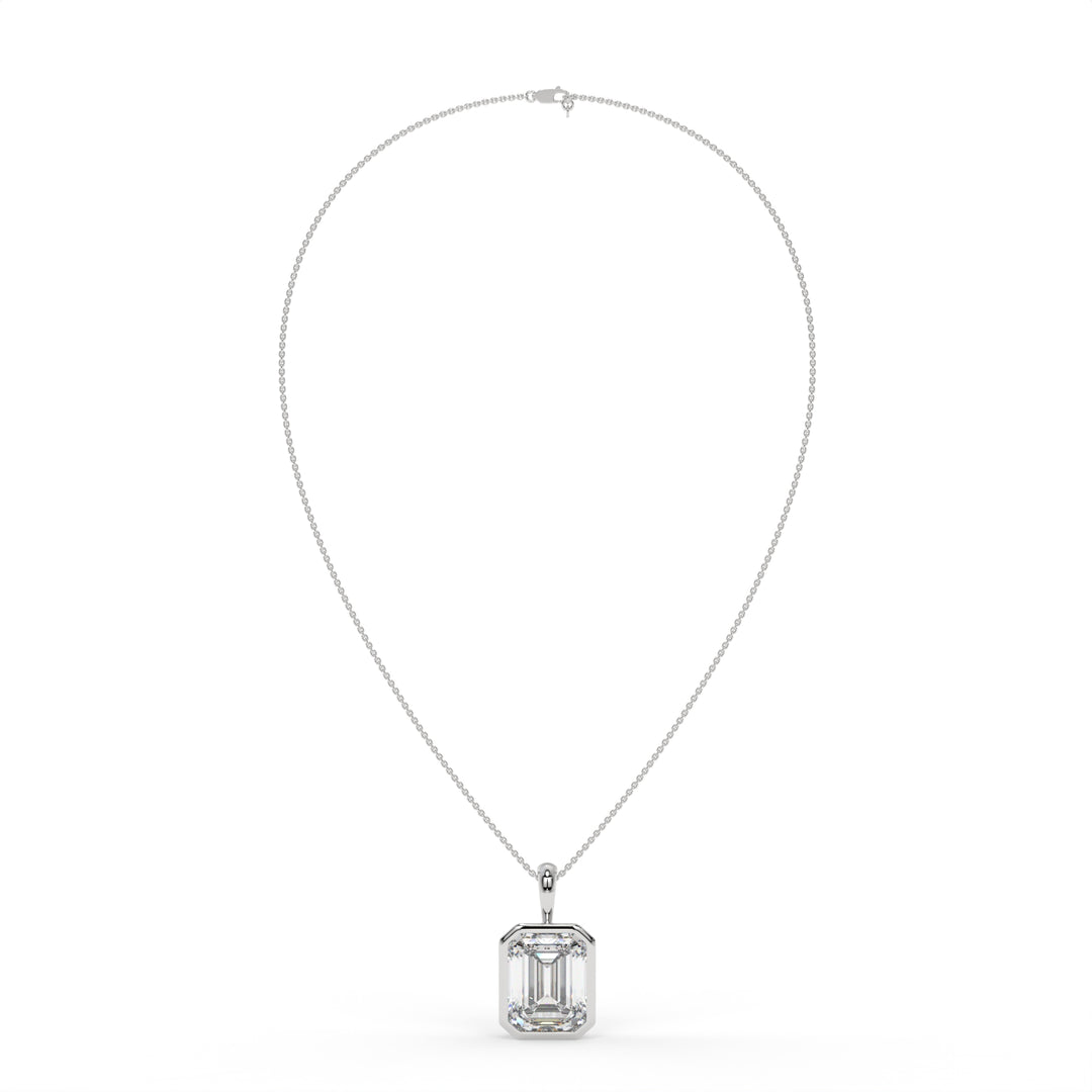 Emerald Solitaire Pendant