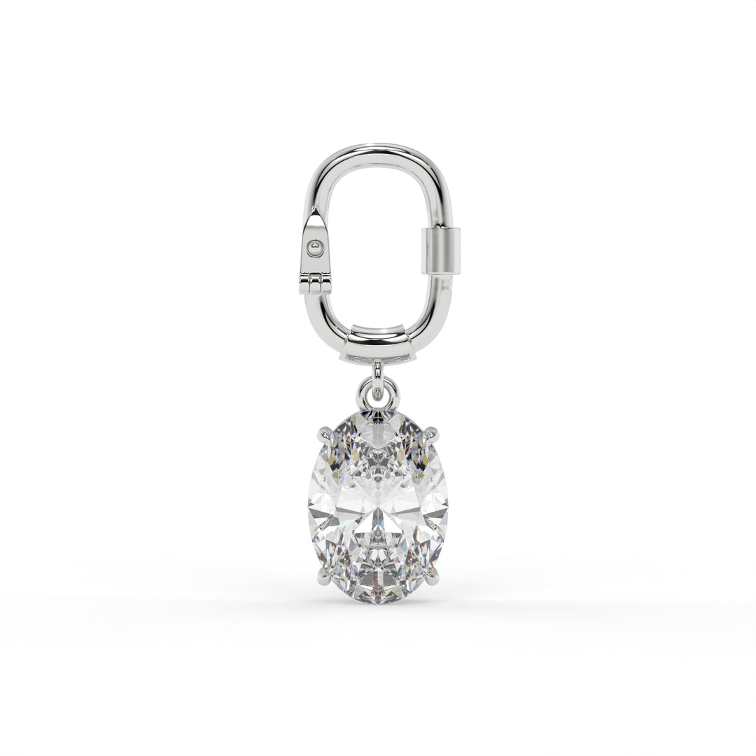The Oval Glint Bag Charm