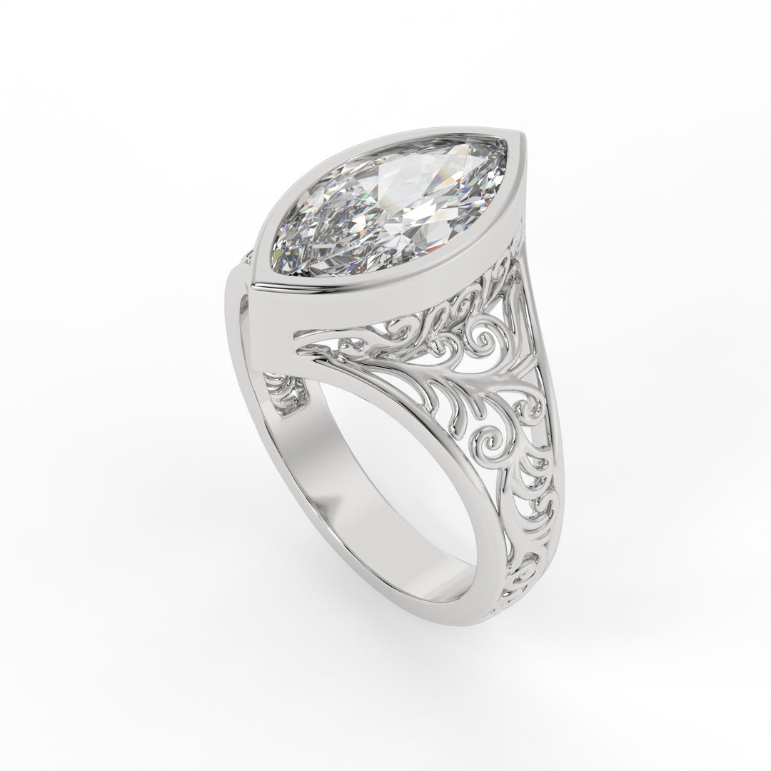 Antique Crest Marquise