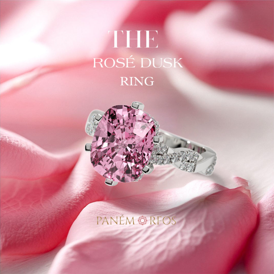 Rosé Dusk Cushion Twist