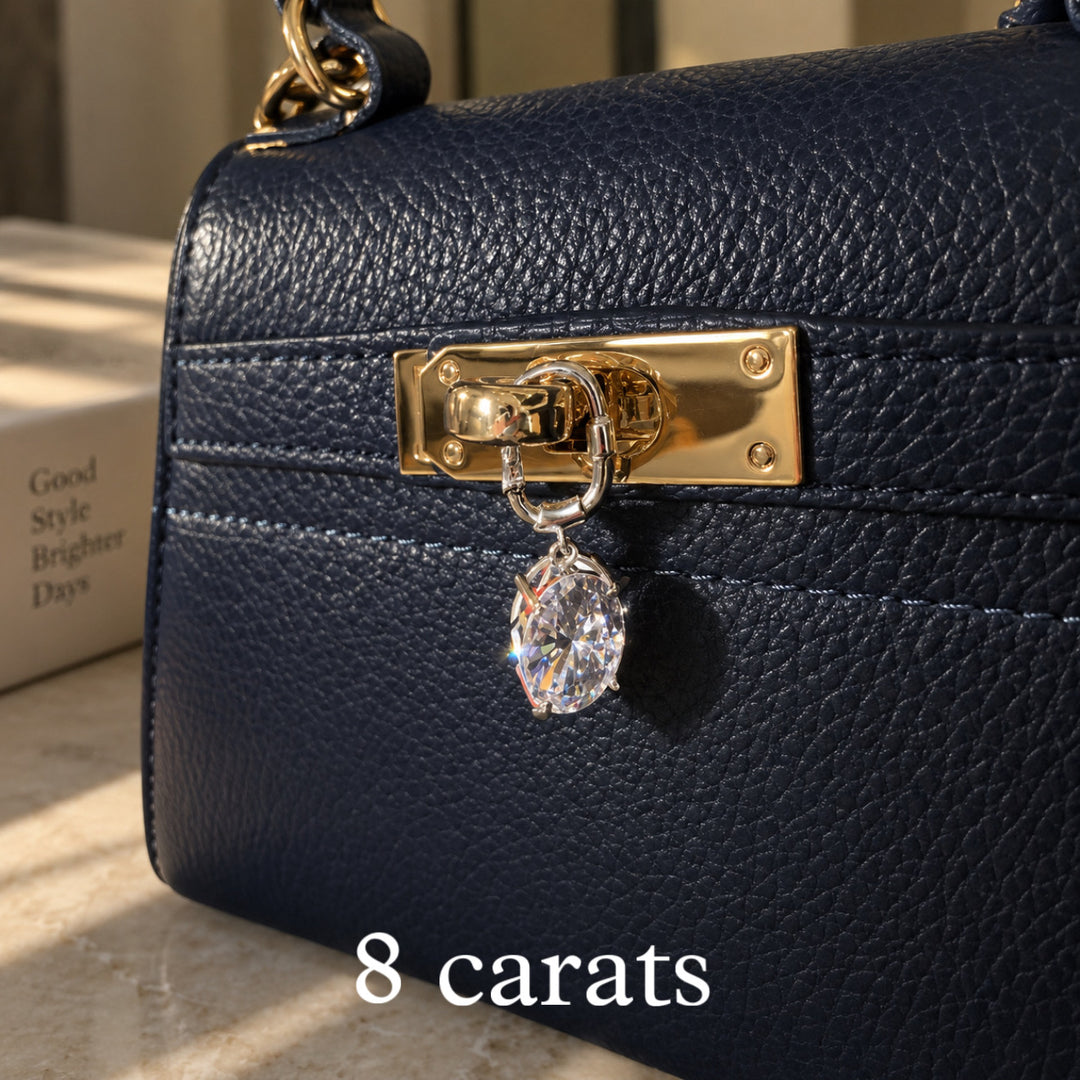 The Oval Glint Bag Charm
