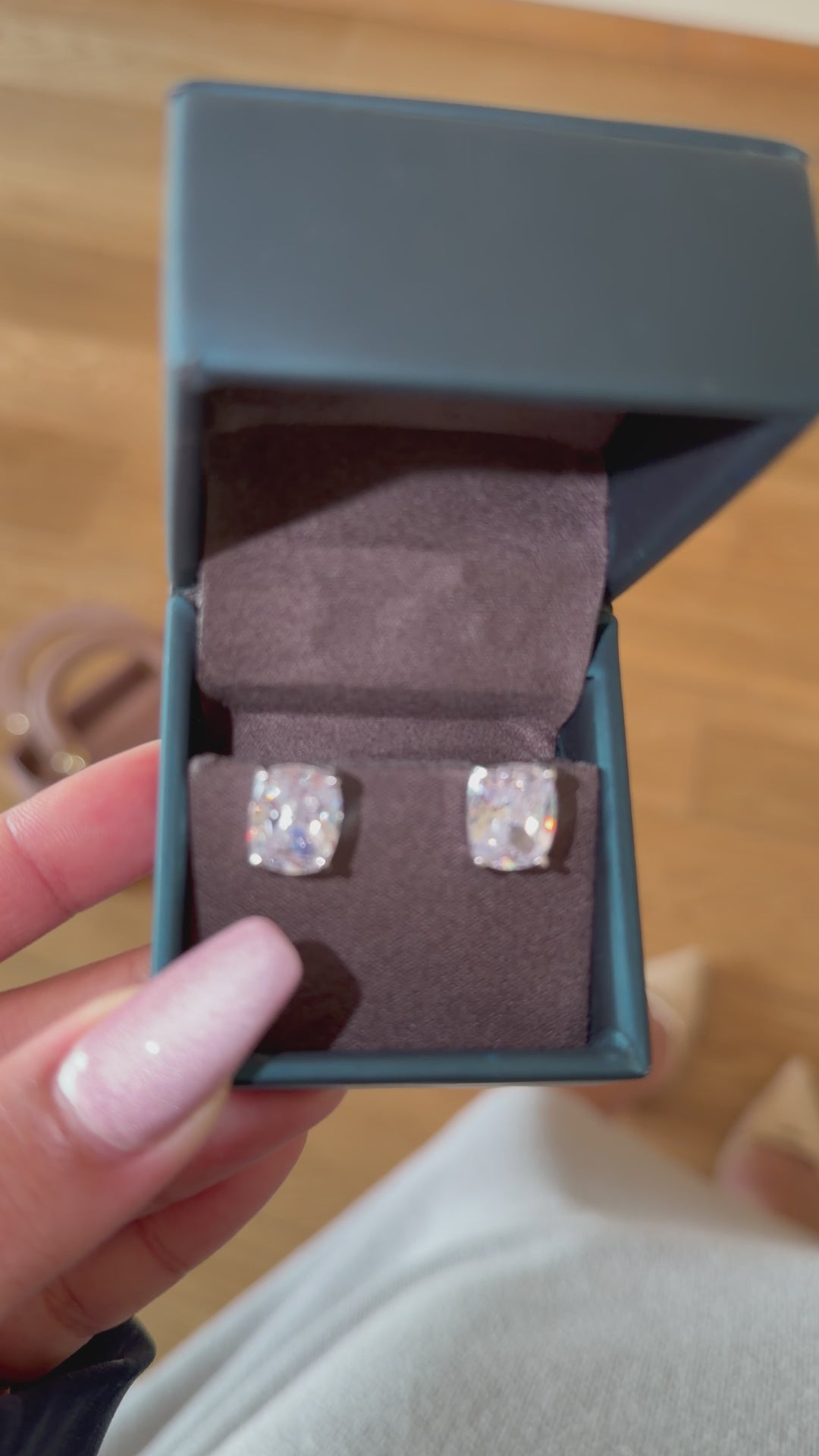 Cushion Solitaire Studs